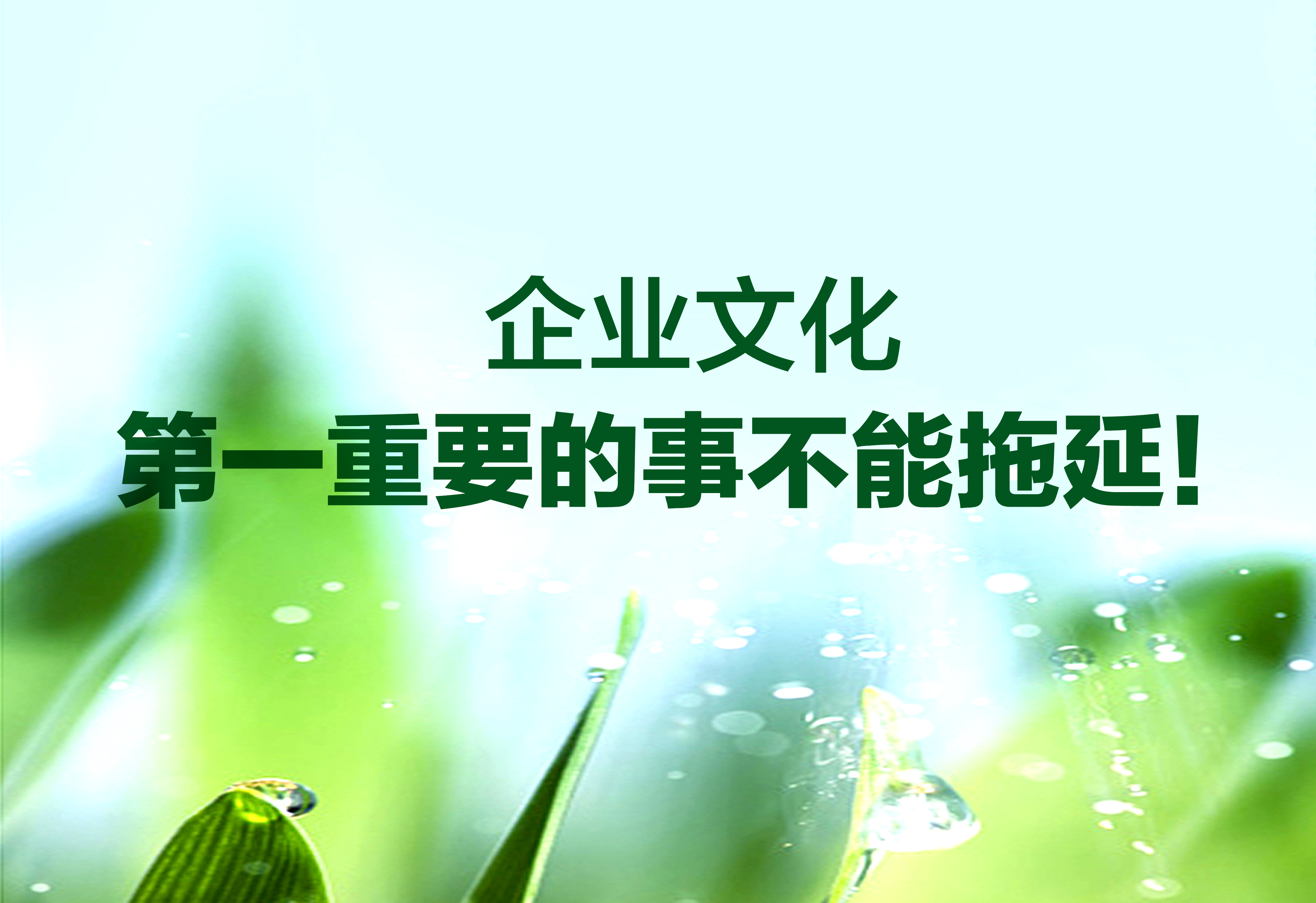 企業(yè)文化：第一重要的事不能拖延！